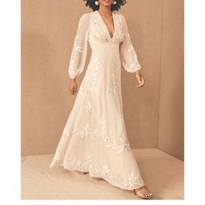 BHLDN Belize Bridal Dress Size 10. Color Oyster, Worn once for engagement photos